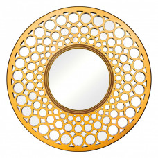 Круглое зеркало 80 см в золотой декоративной раме Round Gold 